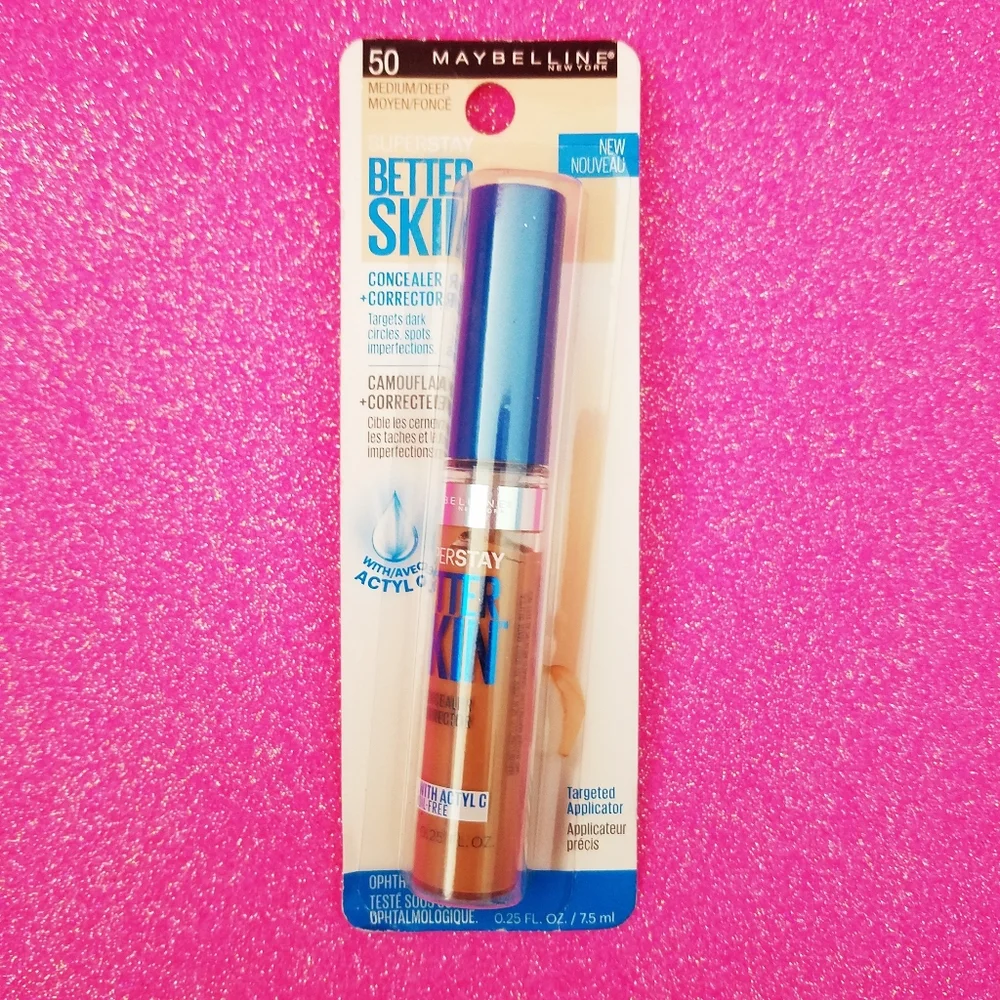 Maybelline Superstay Concealer & Corrector Med/Deep #50 Dark Circles Spots Cover